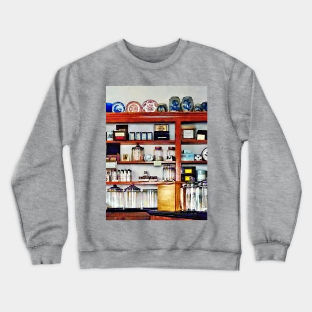 Candy Store Opening Soon Crewneck Sweatshirt by SusanSavad